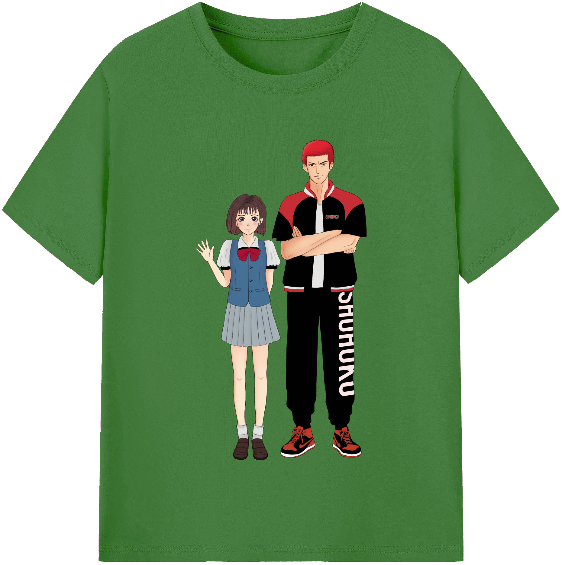 （画像用） SLAM DUNK／スラムダンク レディースカジュアルプリントTシャツ（綿100％）